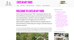 Desktop Screenshot of catsinmyyard.com