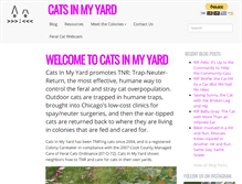 Tablet Screenshot of catsinmyyard.com